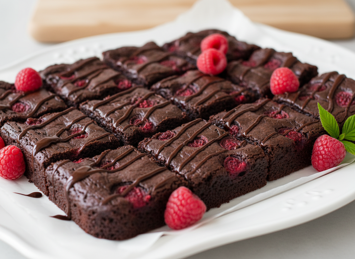Raspberry Truffle Brownies: Indulgence Without the Sugar Crash